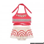 inhzoy 2Pcs Kids Girls Swimsuit Tankini Bathing Suit Adventure Outfit Swimwear Beachwear Red B07QGW8DW4